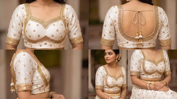 Ivory_Satin_Blouse_For_Women