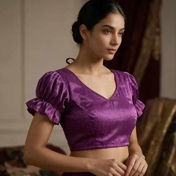 Purple_Satin_Blouse_For_Women