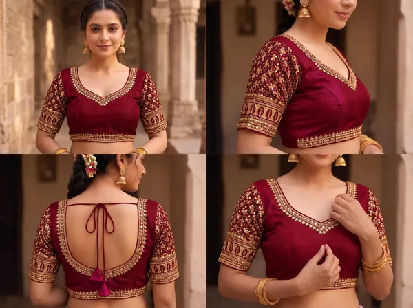 Maroon_Satin_Blouse_For_Women