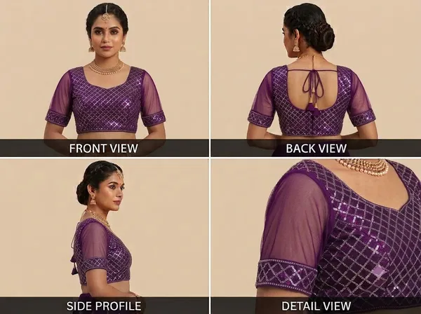 Purple_Net_Blouse_For_Women
