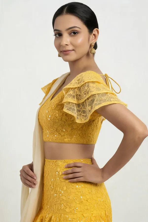 Yellow_Net_Blouse_For_Women
