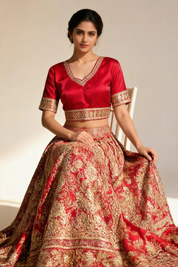 Red_Satin_Blouse_For_Women