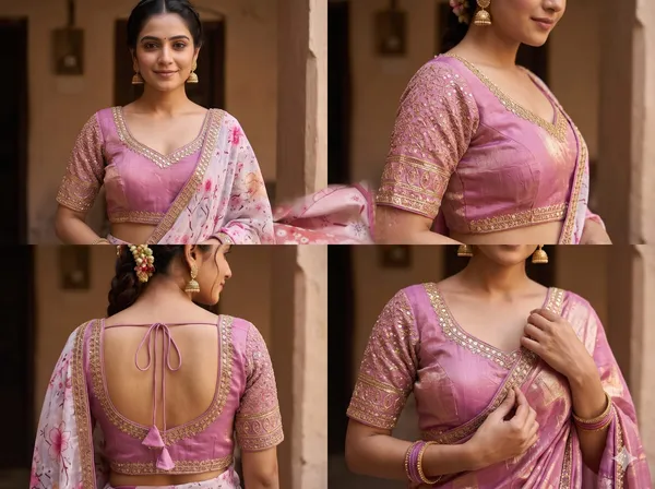 Pink_Satin_Blouse_For_Women