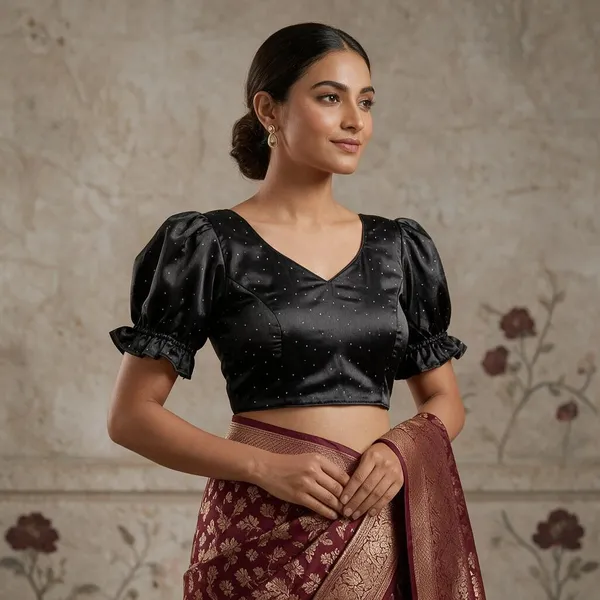 Black_Satin_Blouse_For_Women
