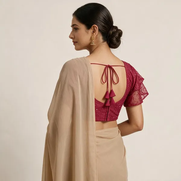 Pink_Net_Blouse_For_Women