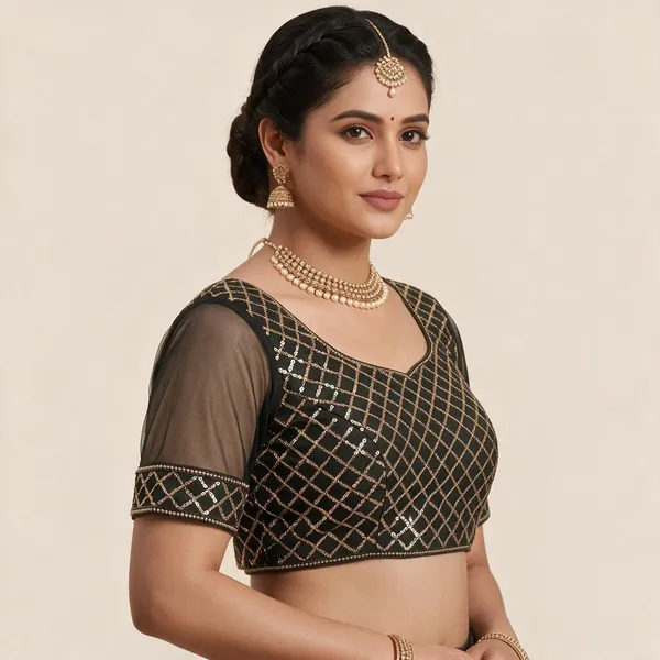 Black_Net_Blouse_For_Women