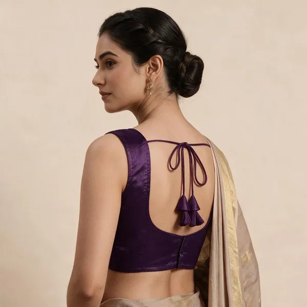 Purple_Satin_Sleeveless_Blouse_For_Women