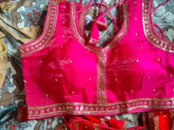Pink_Satin_Blouse_For_Women