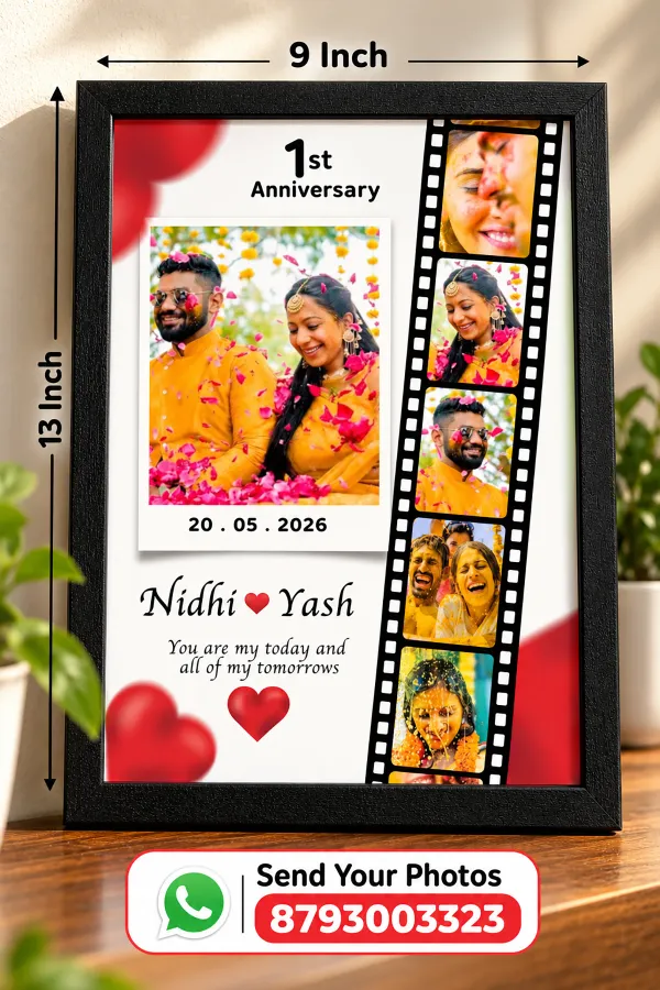 1st_Anniversary_Cinematic_Photo_Frame_Customized_Couple_Memory_Frame_With_6_Photos_Names_Date_Romantic_Anniversary_Gift_For_Husband_Wife