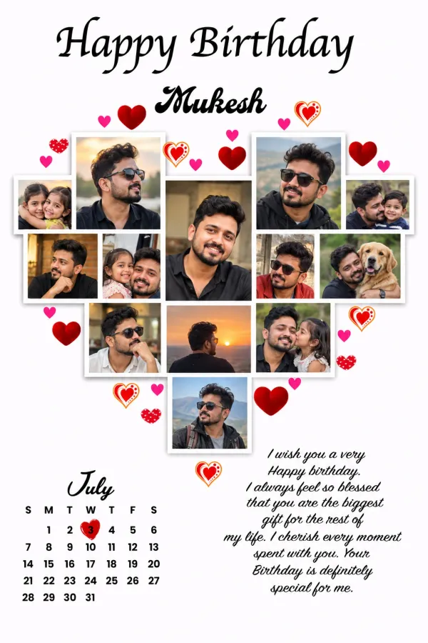Personalized_Birthday_Heart_Shape_Photo_Frame_13_Photos