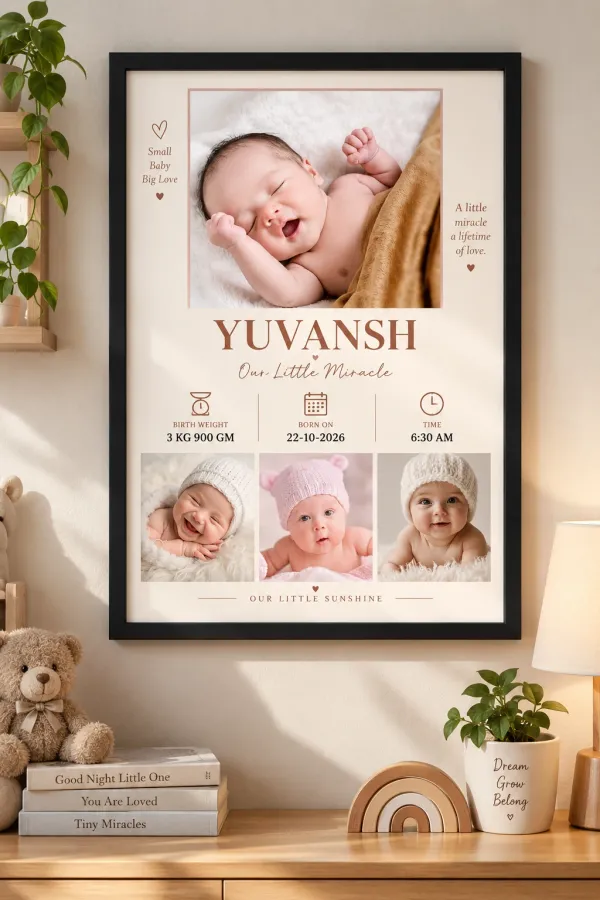 Personalized_Baby_Birth_Details_Frame_Our_Little_Miracle