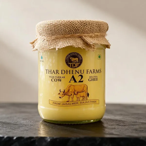 Thar_Dhenu_A2_Bilona_Ghee_1_Ltr_&_Maru_Organic_Honey_500ml_Combo_-_Pack_of_2