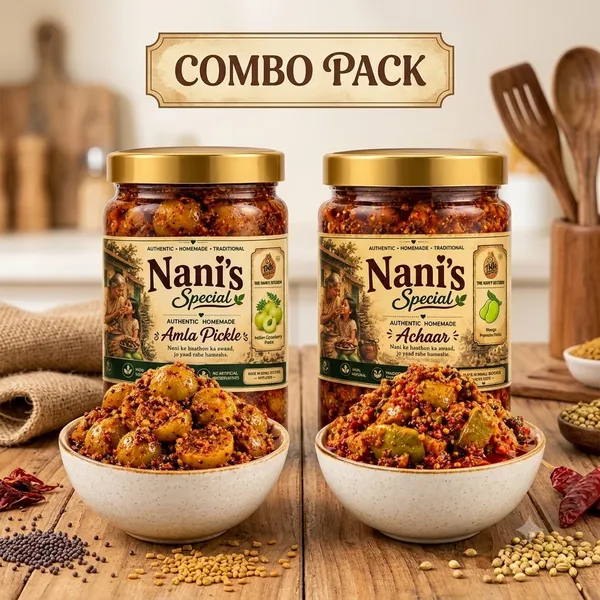 Nani'S_Special_Mango_Tit_Bit_Pickle_Without_Gutli_And_Amla_Pickle_Pack_Of_2