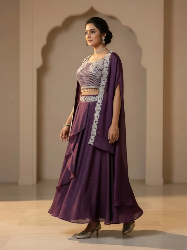 Purple_Embellished_Lehenga_Choli_Set_for_Women