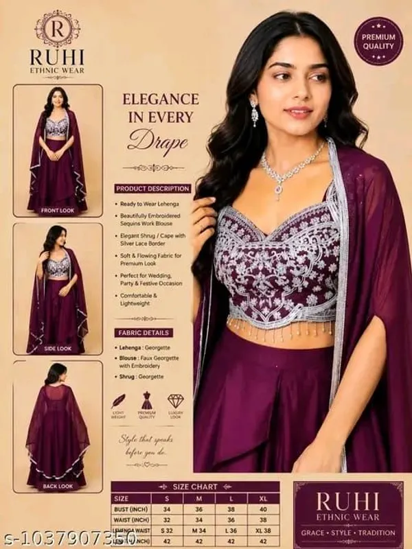 Maroon_Embroidered_Lehenga_Choli_Set_for_Women