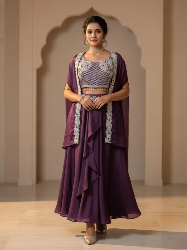 Purple_Embellished_Lehenga_Choli_Set_for_Women