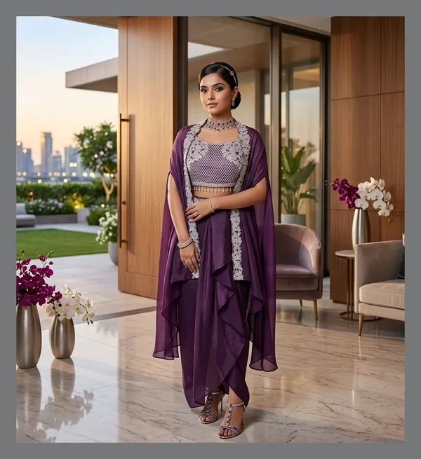 Purple_Embellished_Lehenga_Choli_Set_for_Women
