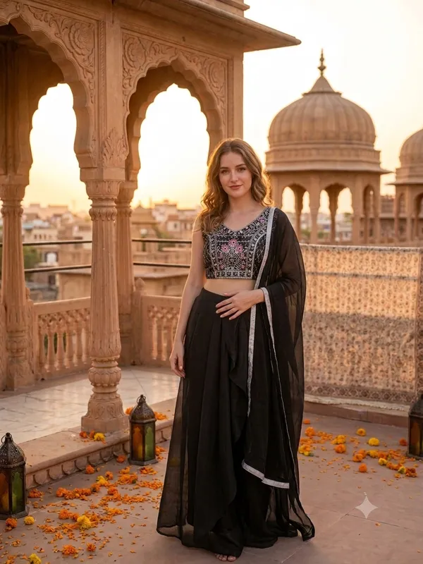 Black_Embroidered_Lehenga_Choli_Set_for_Women
