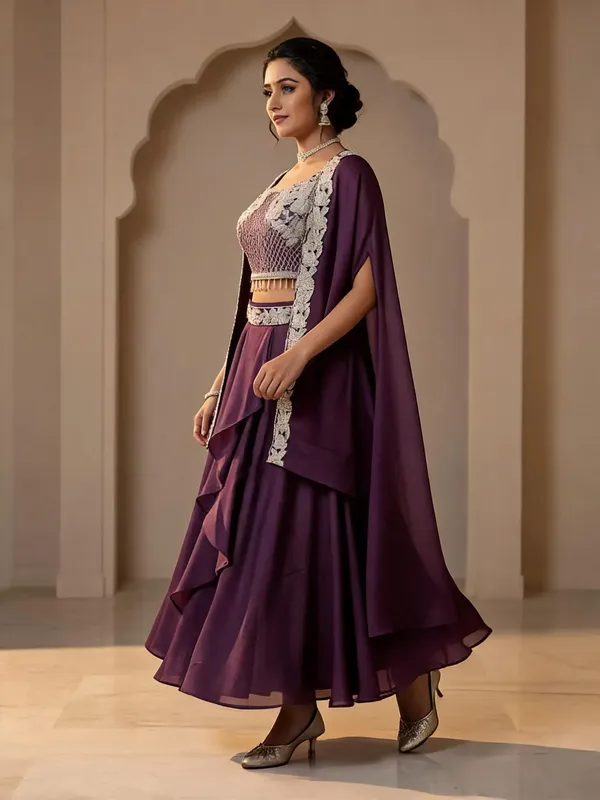 Purple_Embellished_Lehenga_Choli_Set_for_Women