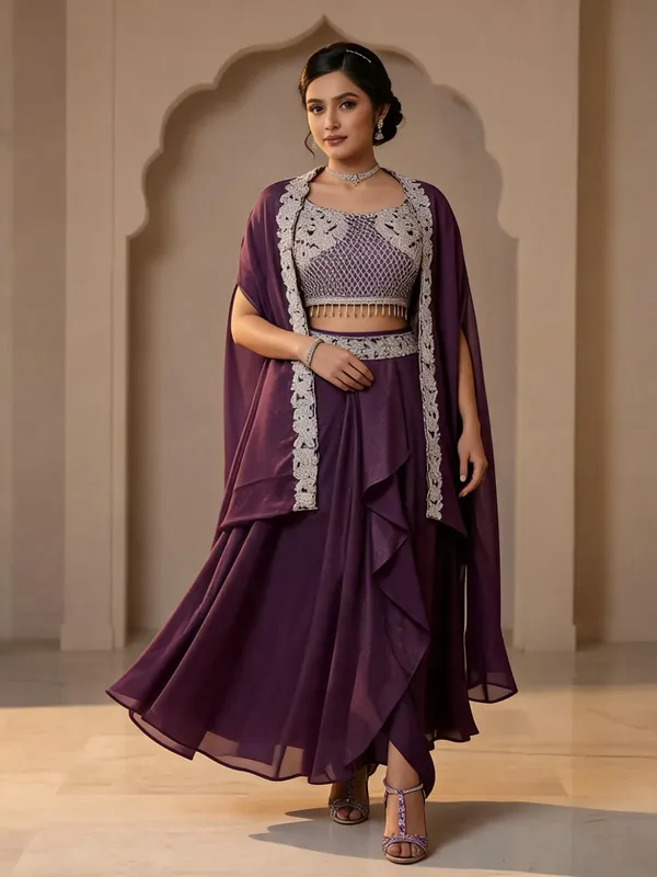 Purple_Embellished_Lehenga_Choli_Set_for_Women