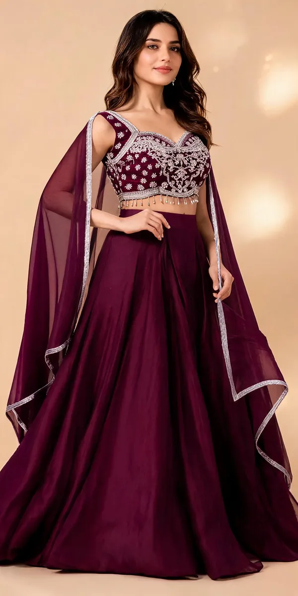 Maroon_Embroidered_Lehenga_Choli_Set_for_Women