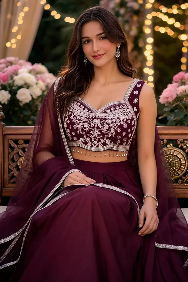 Maroon_Embroidered_Lehenga_Choli_Set_for_Women