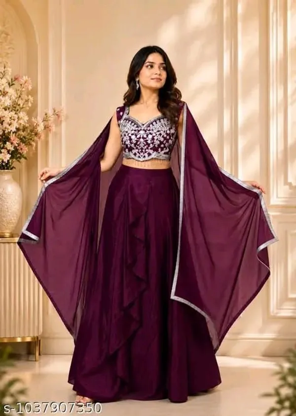 Maroon_Embroidered_Lehenga_Choli_Set_for_Women