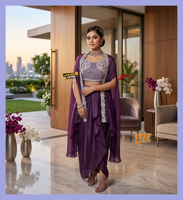 Purple_Embellished_Lehenga_Choli_Set_for_Women