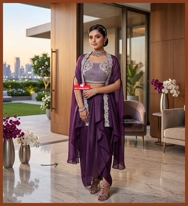 Purple_Embellished_Lehenga_Choli_Set_for_Women