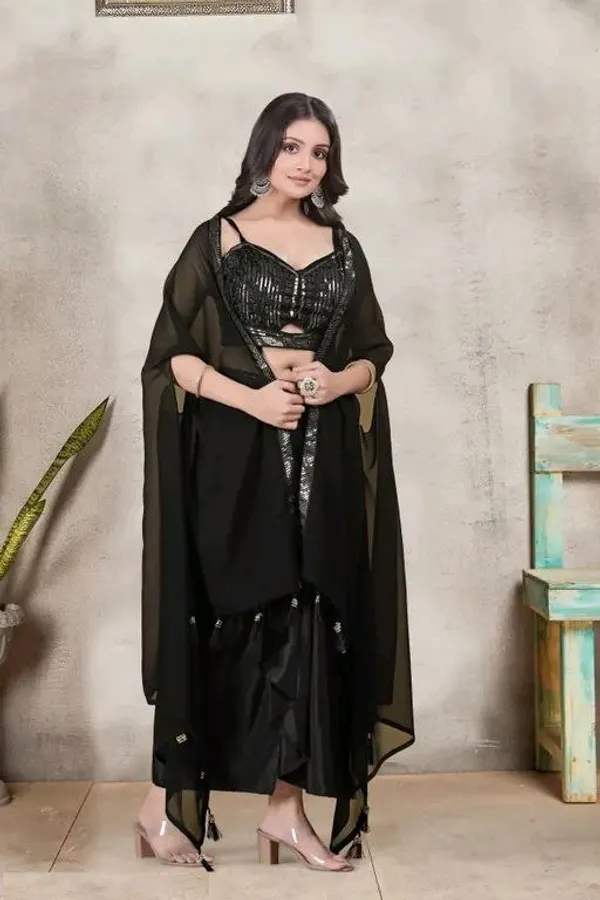 Black_Sequin_Lehenga_Choli_Set_For_Women