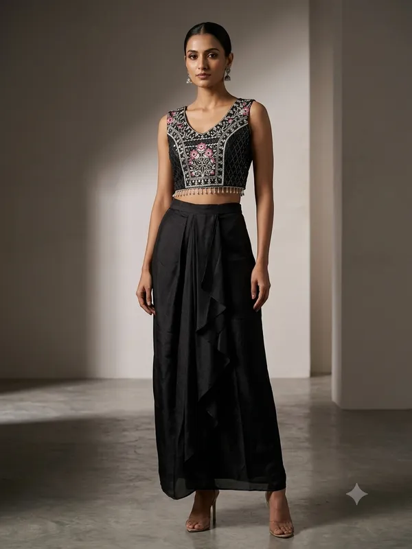 Black_Embroidered_Lehenga_Choli_Set_for_Women