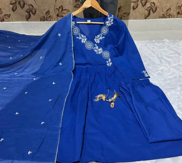 Beautiful_Heavy_Embroidery_On_Kurtas_And_Sleeves_And_Sequence_Work_On_Fron_More