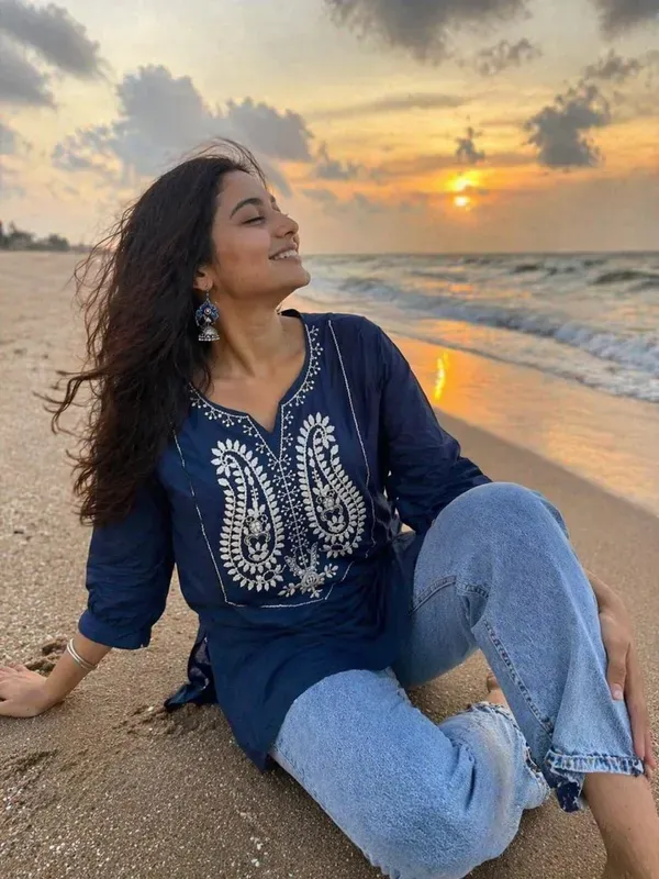 Women_Trendy_Flower_Emriodered_Cotton_Blue_Top_Wear_With_Jeans