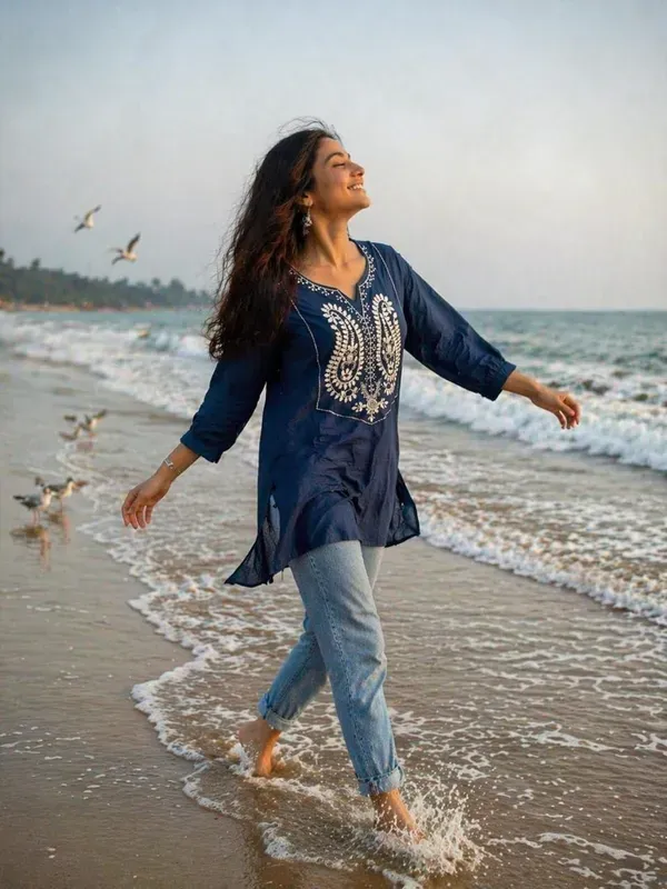 Women_Trendy_Flower_Emriodered_Cotton_Blue_Top_Wear_With_Jeans