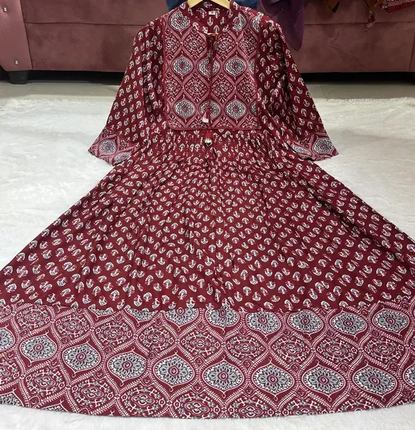 Women_Premium_Traditional_Printed_Rayon_Maroon_Anarkali_Kurti_Gown