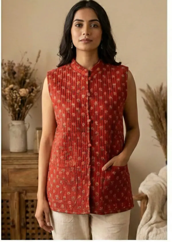 Women_Trendy_Flower_Printed_Cotton_Maroon_Jackets