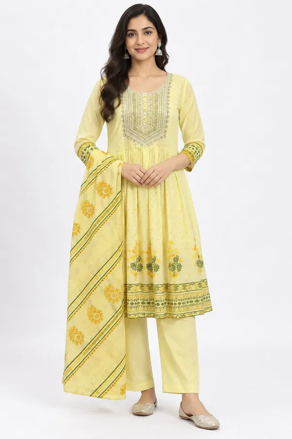 Light_Yellow_Cotton_Floral_Border_Embroidered_Suit_Set_For_Women