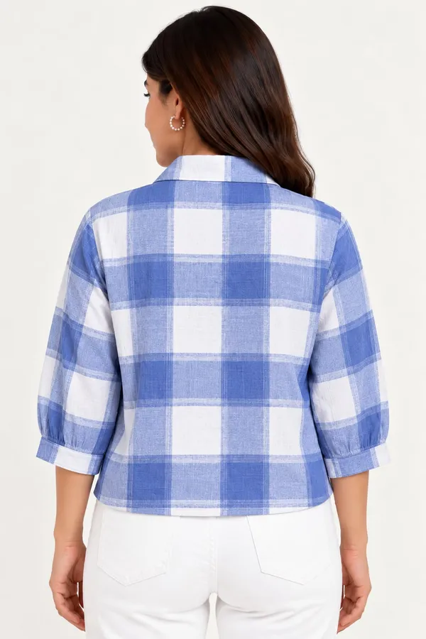 Blue_Cotton_Shirt_For_Women