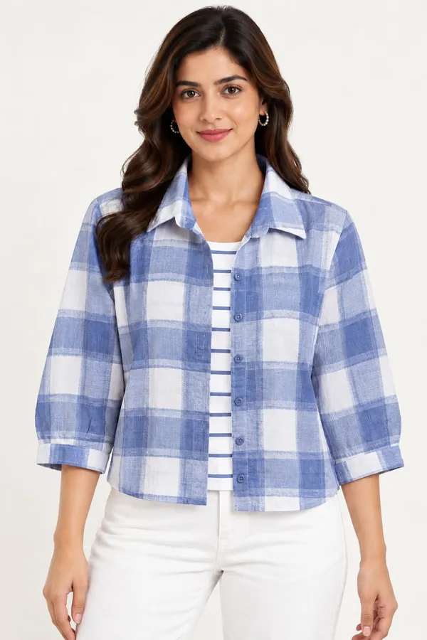 Blue_Cotton_Shirt_For_Women