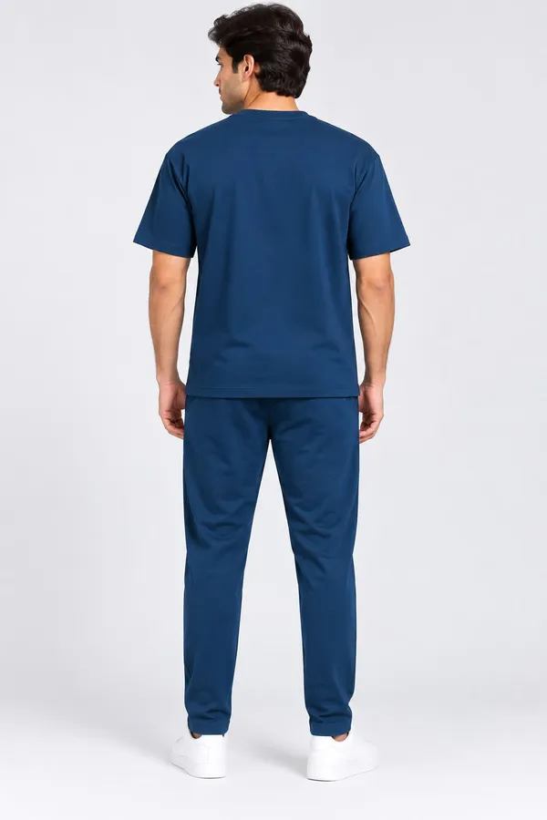 Dark_Blue_Cotton_Graphic_Print_T-Shirt_Trackpants_Co-Ord_Set_For_Men