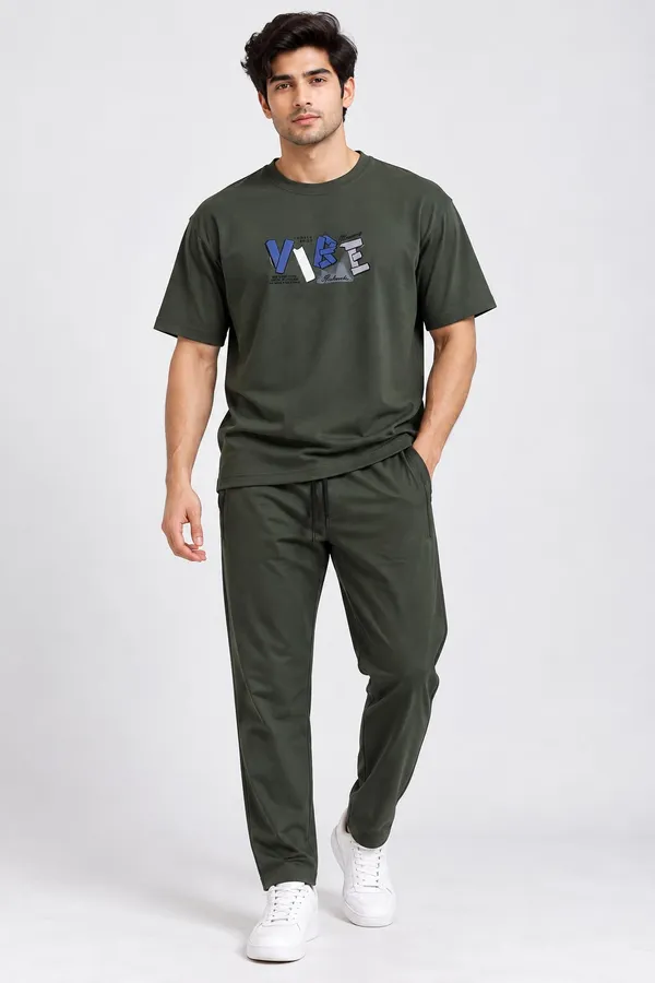 Dark_Olive_Cotton_Graphic_T-Shirt_Trackpants_Co-Ord_Set_For_Men