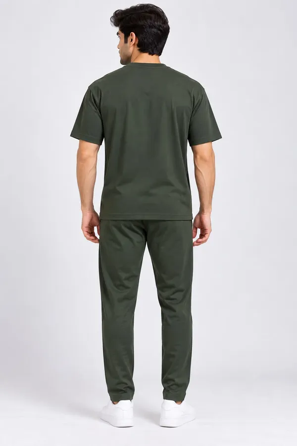 Dark_Olive_Cotton_Graphic_T-Shirt_Trackpants_Co-Ord_Set_For_Men