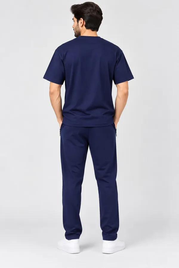 Navy_Cotton_Graphic_T-Shirt_Trackpants_Co-Ord_Set_For_Men