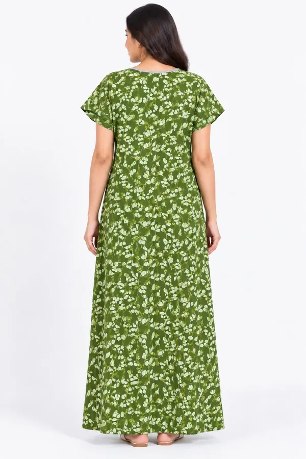 Green_Cotton_Night_Wear_For_Women