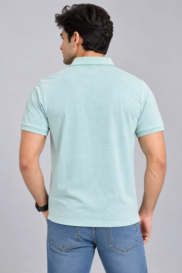 Light_Green_Cotton_Washed_Graphic_Polo_T-Shirt_For_Men