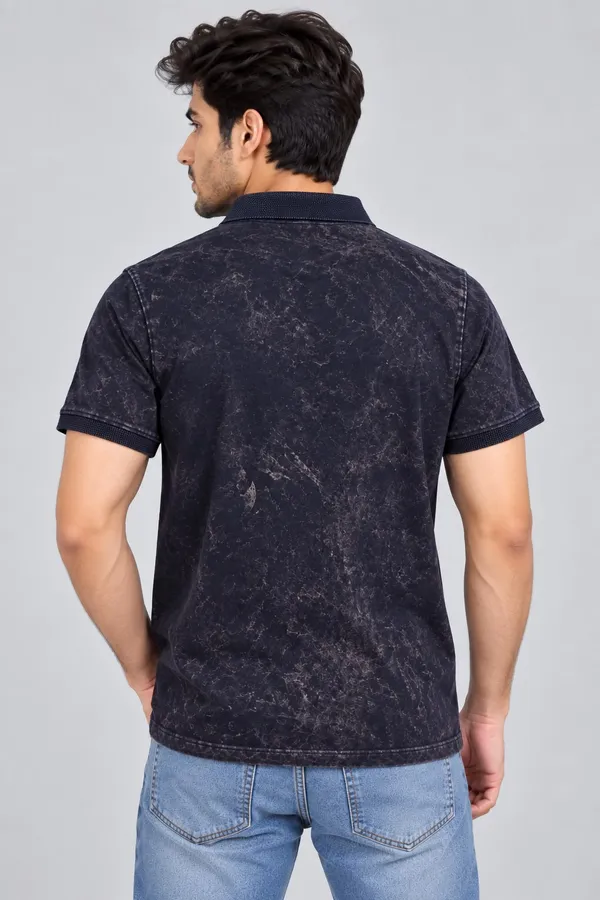 Dark_Indigo_Cotton_Washed_Graphic_Polo_T-Shirt_For_Men