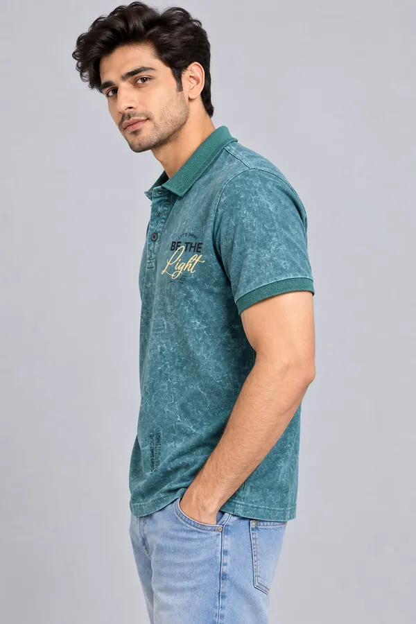 Acid_Blue_Cotton_Washed_Graphic_Polo_T-Shirt_For_Men