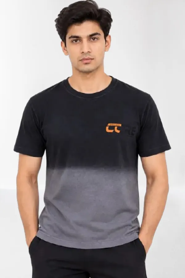 Black_Cotton_Ombre_Dip-Dye_Graphic_T-Shirt_For_Men