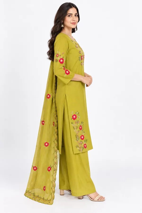 Mustard_Cotton_Floral_Embroidered_Suit_Set_Scalloped_Dupatta_For_Women