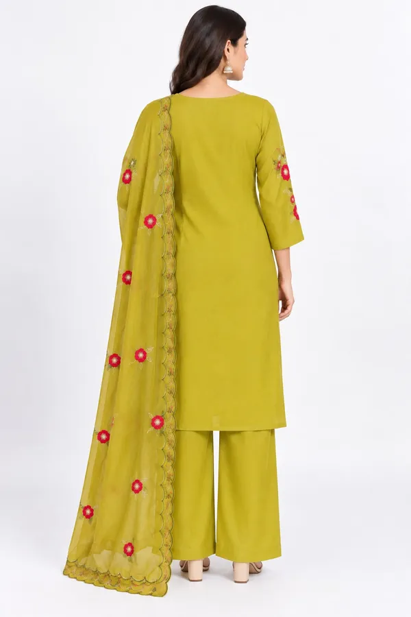 Mustard_Cotton_Floral_Embroidered_Suit_Set_Scalloped_Dupatta_For_Women